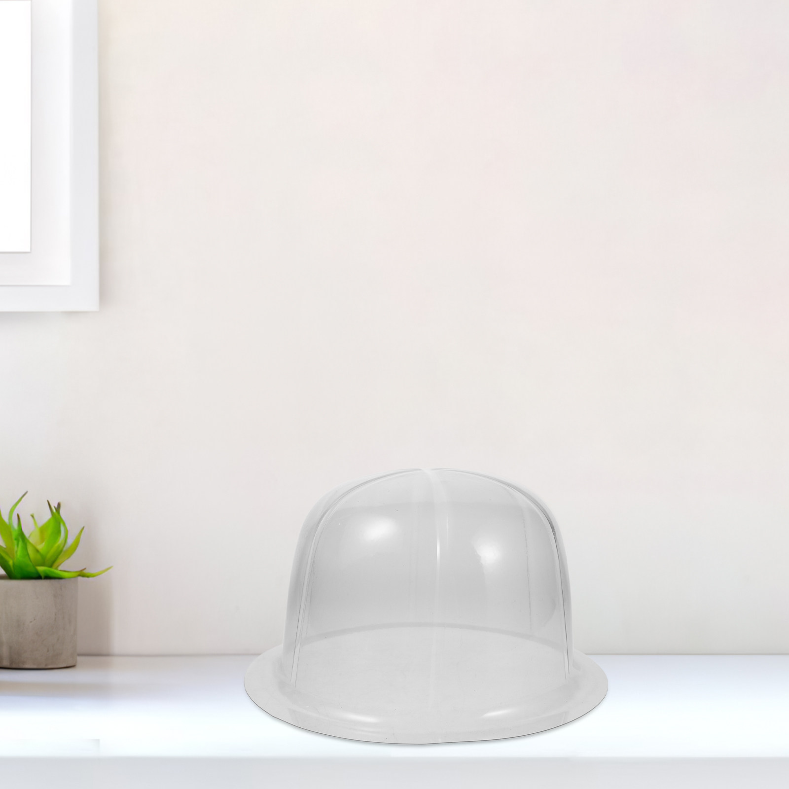 Plastic Dome Clear - 10 ชิ้น แผ่นรองทรงหมวกทรงโดม ทำจากพลาสติกใส สำหรับใส่ในหมวกผู้ใหญ่ ช่วยจัดทรงและโชว์หมวก