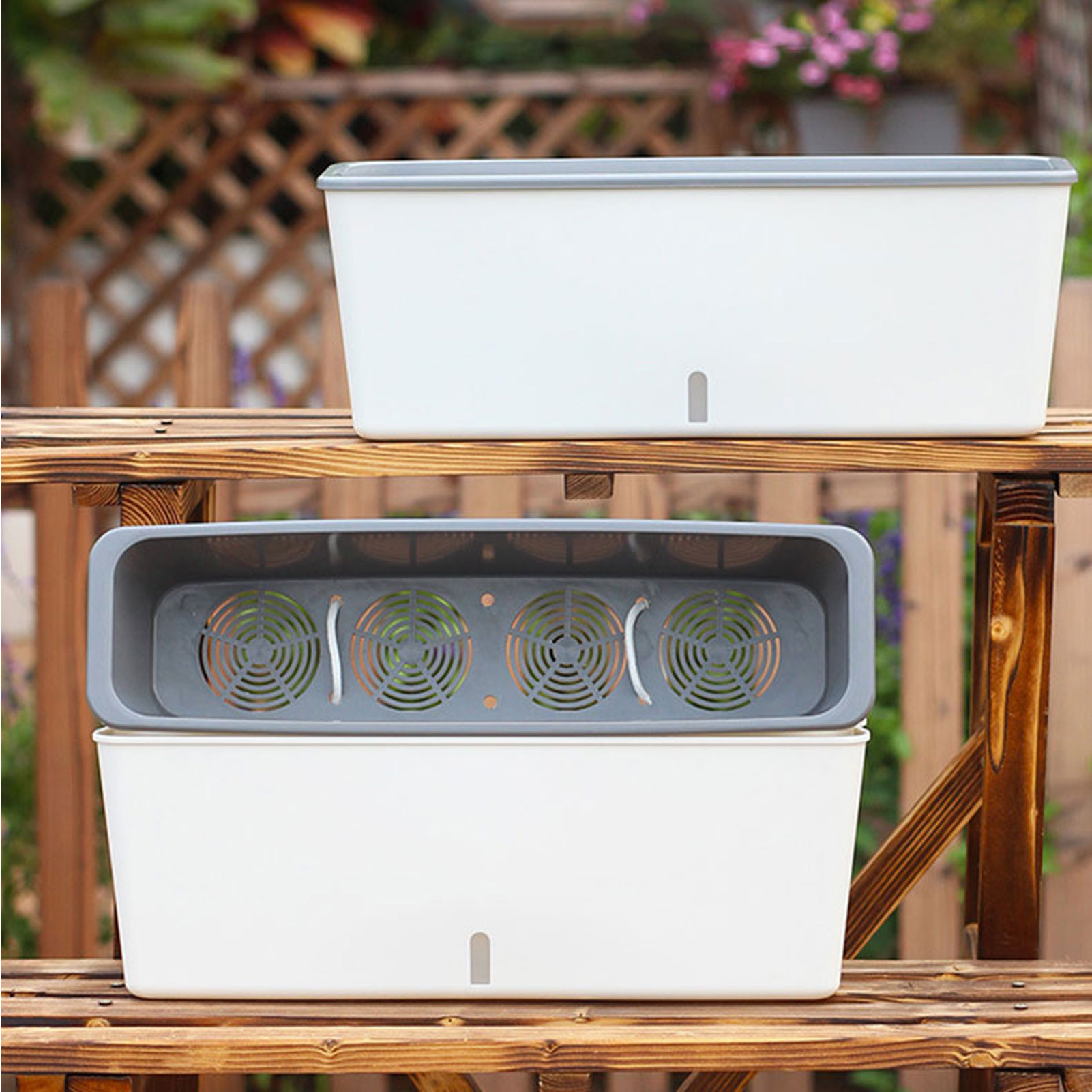Self Watering Insert - กระถางปลูกต้นไม้รดน้ําด้วยตนเองพร้อมของขวัญตัวบ่งชี้ระดับน้ําที่มีประโยชน์สําหรับเพื่อนครอบครัวเพื่อนบ้าน
