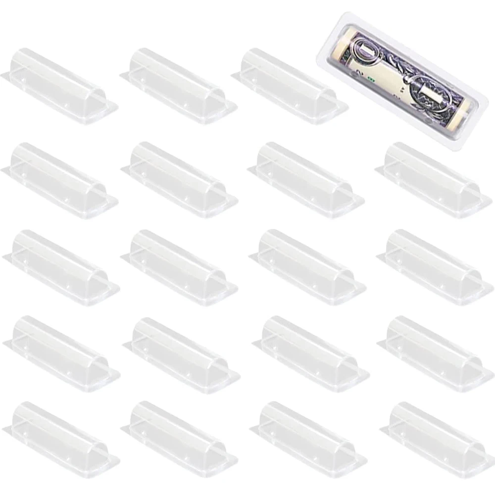 Plastic Dome Clear - 50/100pcs เงินผู้ถือบัตรสติกเกอร์พลาสติกโดม Lip Balm กันน้ําใสกระเป๋า DIY