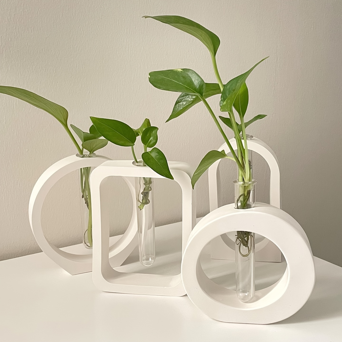 Propagation Station Vase - 4PCS แจกันดอกไม้แม่พิมพ์ซิลิโคนคริสตัลอีพ็อกซี่เรซิ่น Hydroponic Plant คอนเทนเนอร์แจกันซิลิโคนแม่พิมพ์ดอกไม้ Breeding