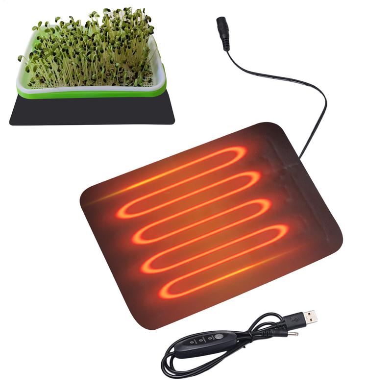 Heat Mat Seedling - ต้นกล้าความร้อนในร่มพืชการงอกกันน้ําแผ่นความร้อน Propagation Starter MAT 8.5W 45-50