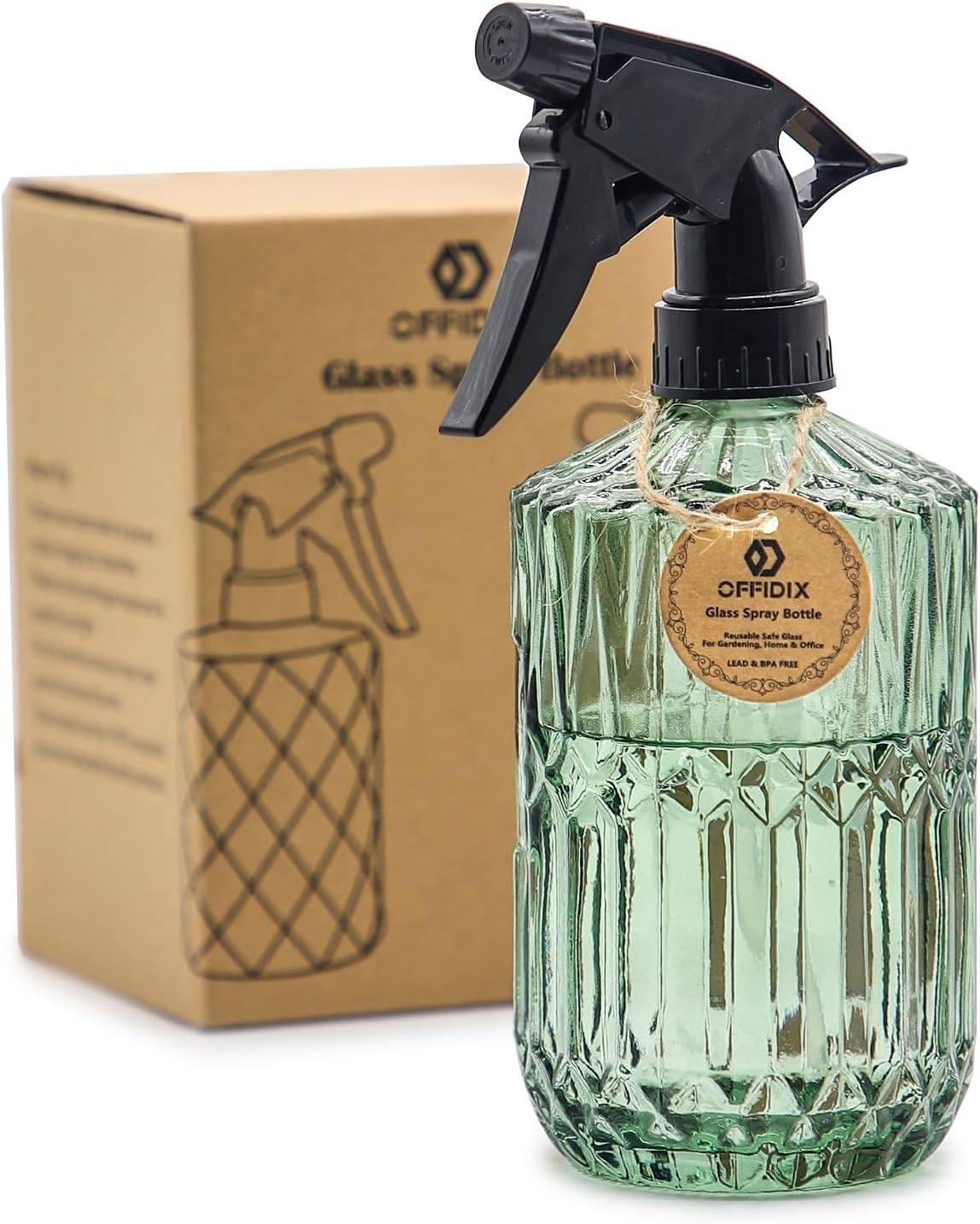Misting Bottle Fine - ขวดสเปรย์แก้วแบบพกพา Fine Mist Plant Mister ความจุ
