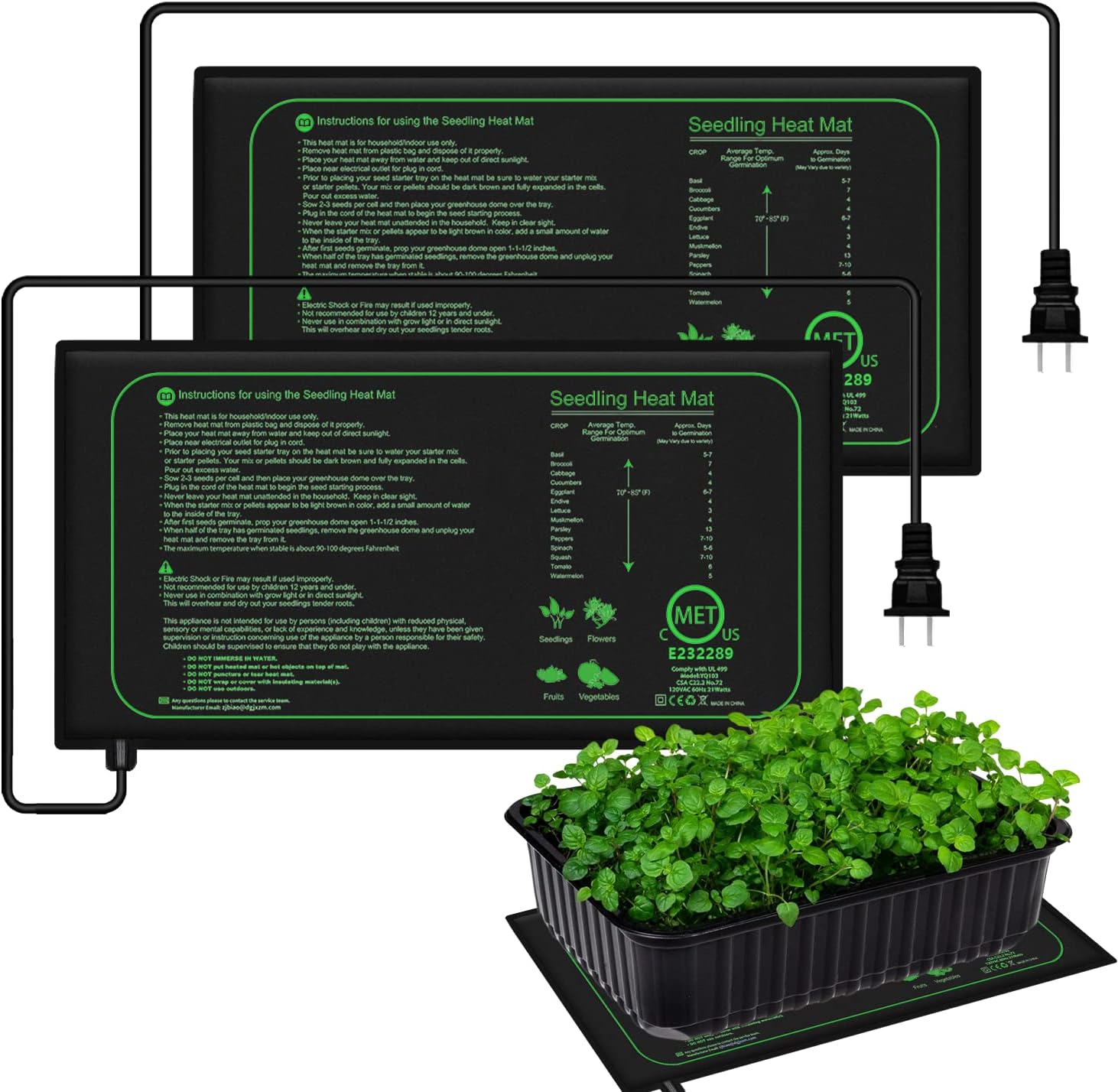 Heat Mat Seedling - 10/25/50 ซม.ต้นกล้าความร้อนในร่มพืชการงอกกันน้ําความร้อนPad Propagation Clone Starter Mat
