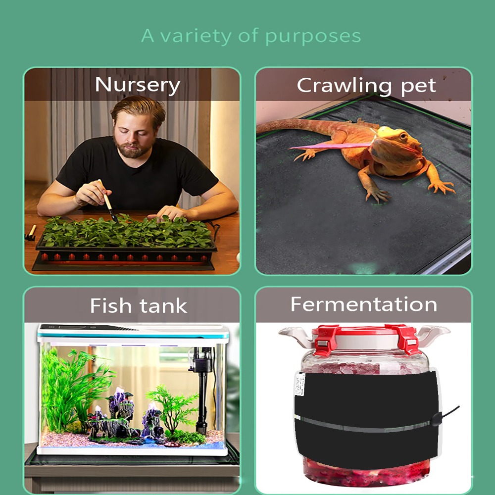 Heat Mat Seedling - แผ่นทำความร้อนสำหรับเพาะกล้า 5~28 วัตต์ ป้องกันความเย็น สำหรับเมล็ดพันธุ์ ต้นไม้