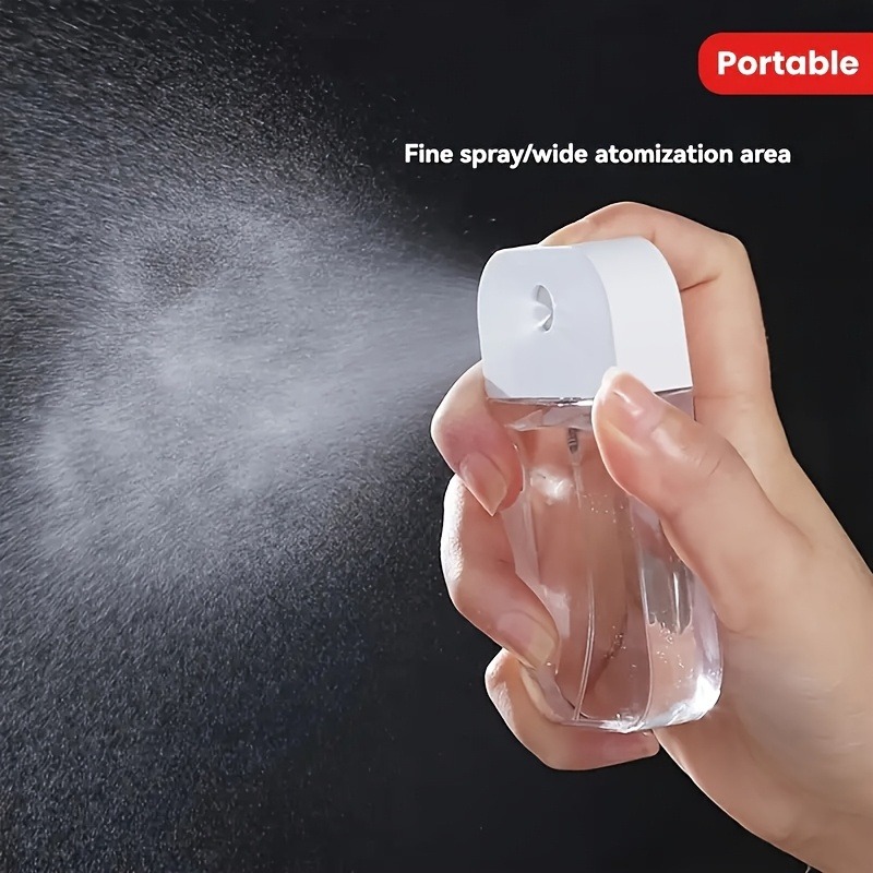 Misting Bottle Fine - ขวดสเปรย์ขนาดเล็ก 1.58 ออนซ์ พร้อมละอองละเอียดและกรวยขนาดเล็ก - พลาสติกใสปราศจาก