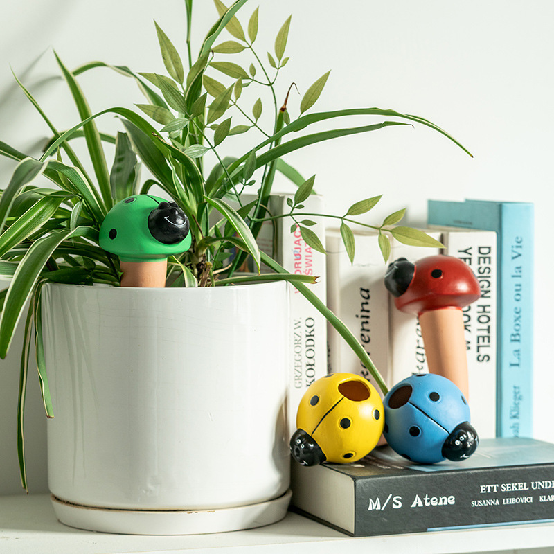 Self Watering Insert - อุปกรณ์รดน้ำต้นไม้, จุกก้านรดน้ำดินเผา, จุกก้านรดน้ำสำหรับต้นไม้ในร่มและกลางแจ้ง, จุกก้านรดน้ำสำหรับช่วงวันหยุด
