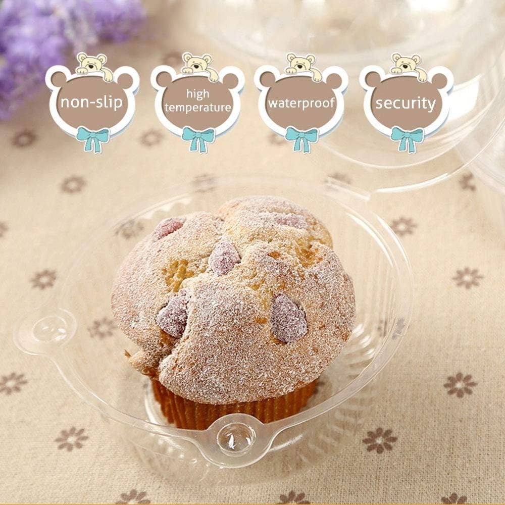 ที่ใส่คัพเค้กแบบแยกชิ้น, กล่อง - Plastic Dome Clear บทวิจารณ์และราคา