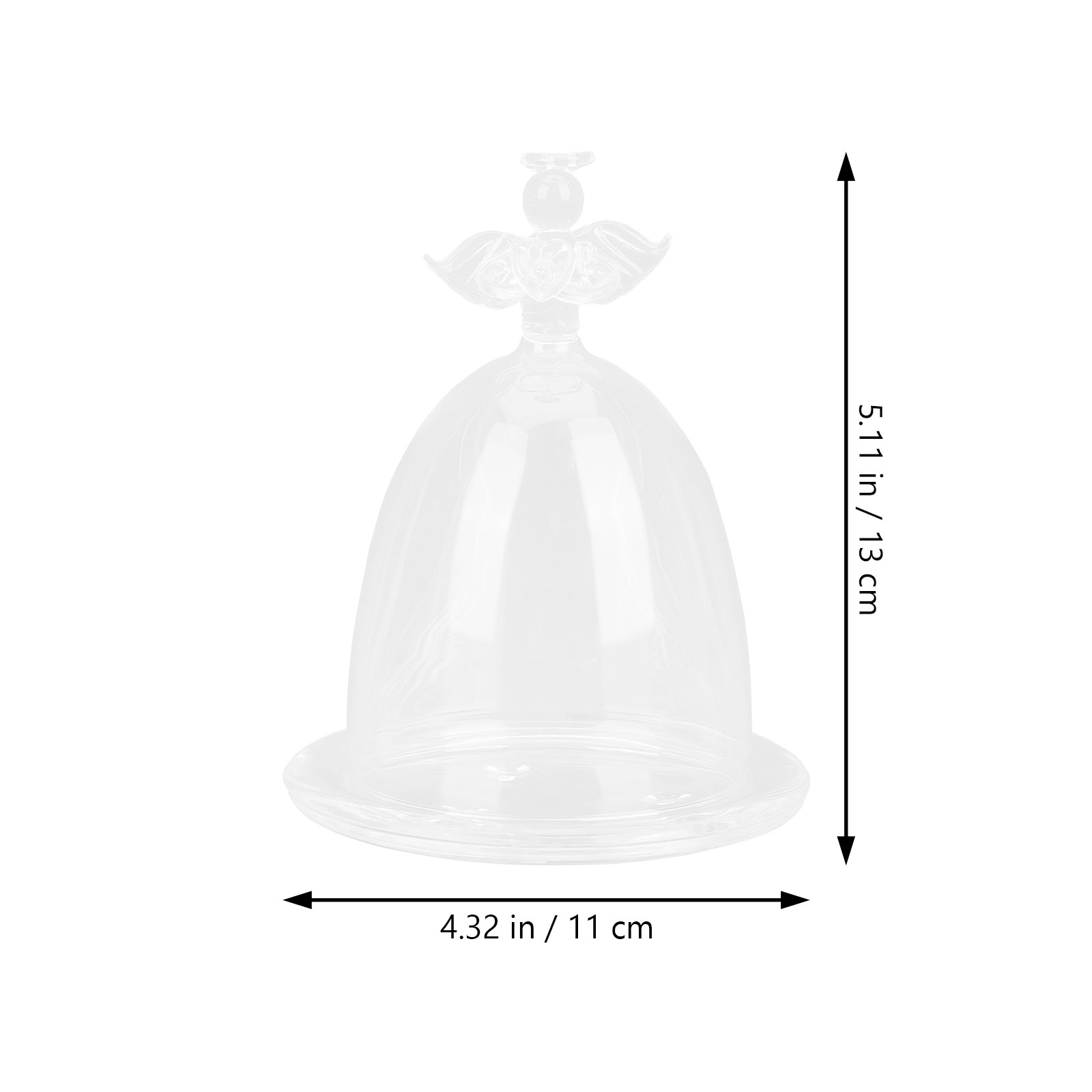 โดมแก้วใสสำหรับดอกไม้แห้ง ฝาคร - Plastic Dome Clear บทวิจารณ์และราคา