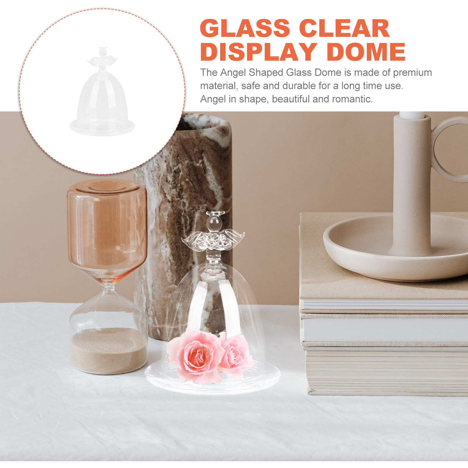 โดมแก้วใสสำหรับดอกไม้แห้ง ฝาคร - Plastic Dome Clear บทวิจารณ์และราคา