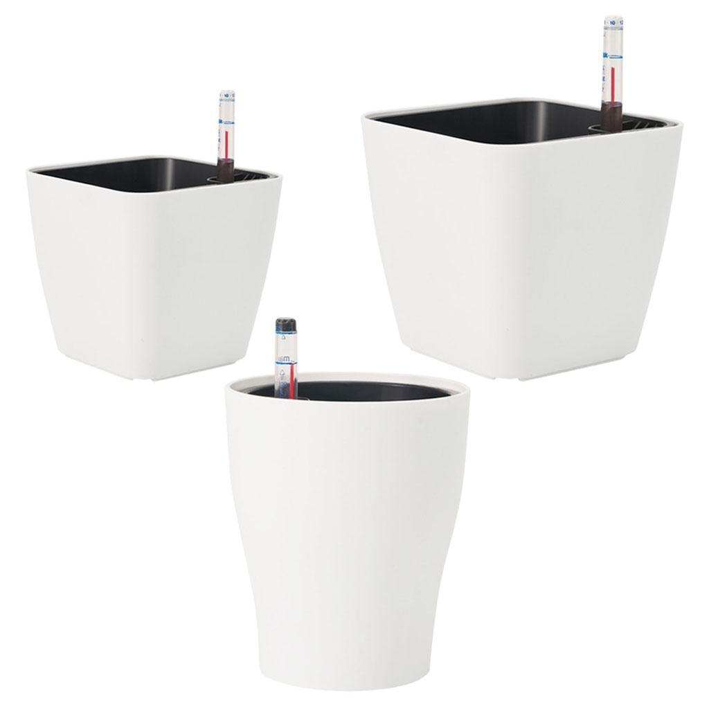กระถางต้นไม้พลาสติกสีขาวแบบรดน - Self Watering Insert บทวิจารณ์และราคา