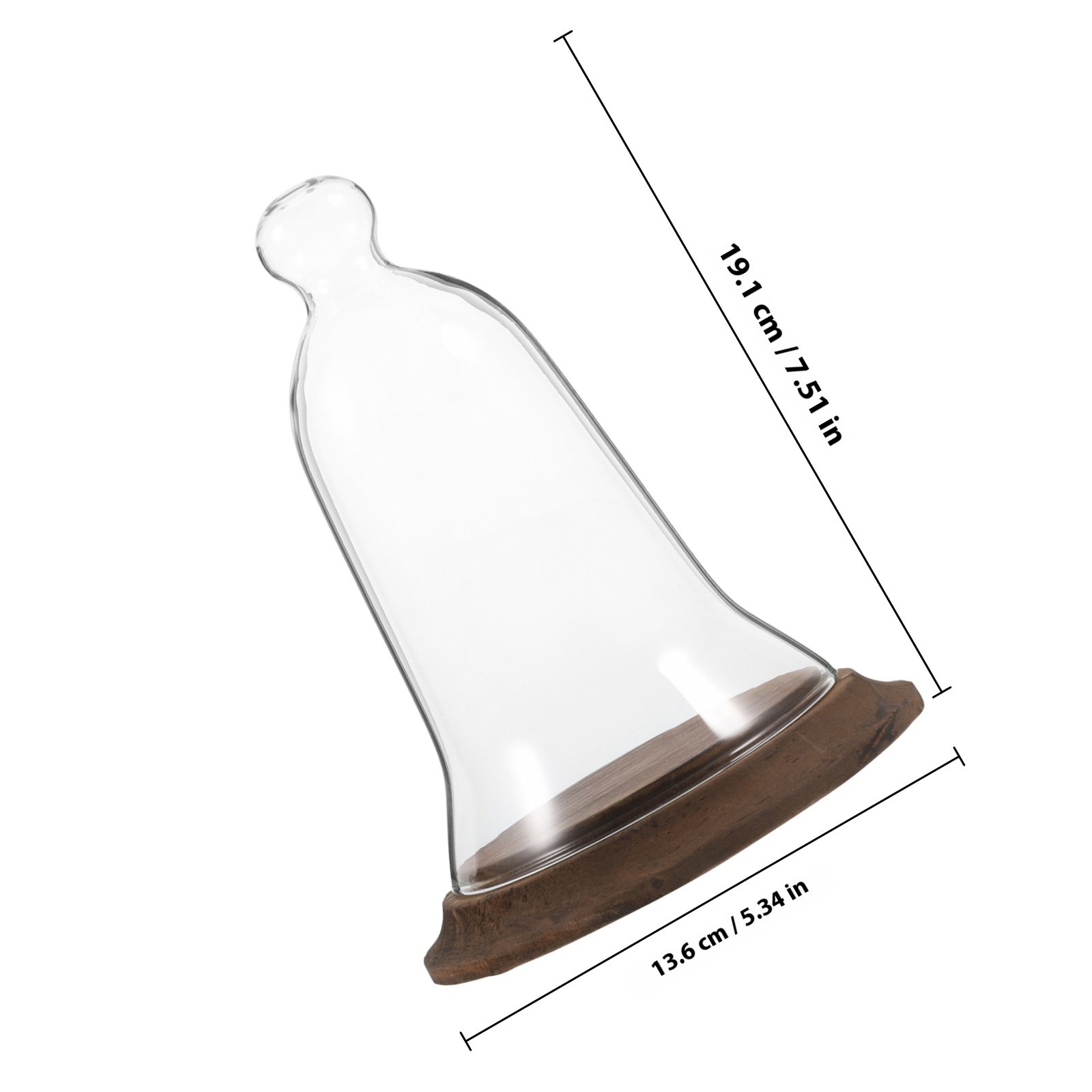 โดมแก้วใสทรงกระบอก ทำจากแก้วโบ - Plastic Dome Clear บทวิจารณ์และราคา