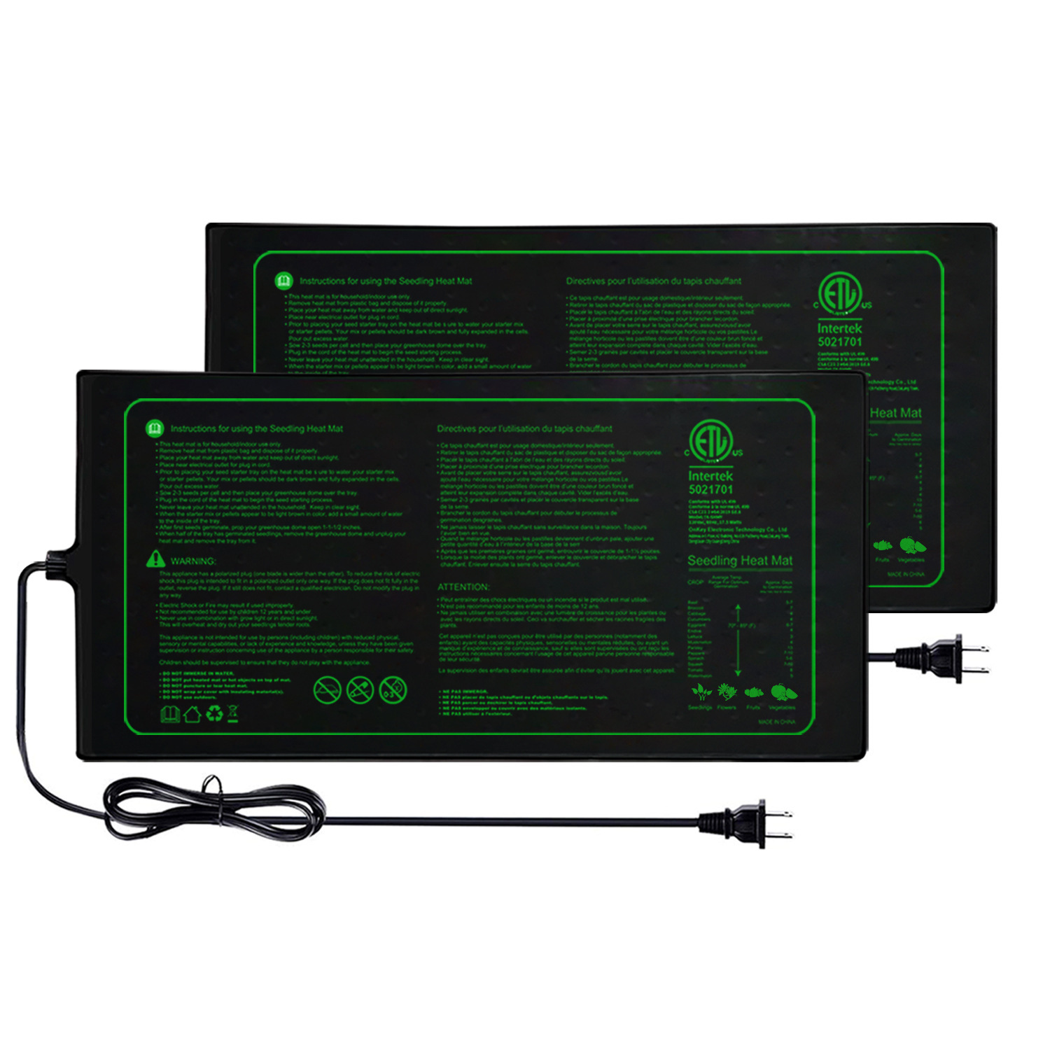 แผ่นทำความร้อนสำหรับเพาะกล้าแบ - Heat Mat Seedling บทวิจารณ์และราคา