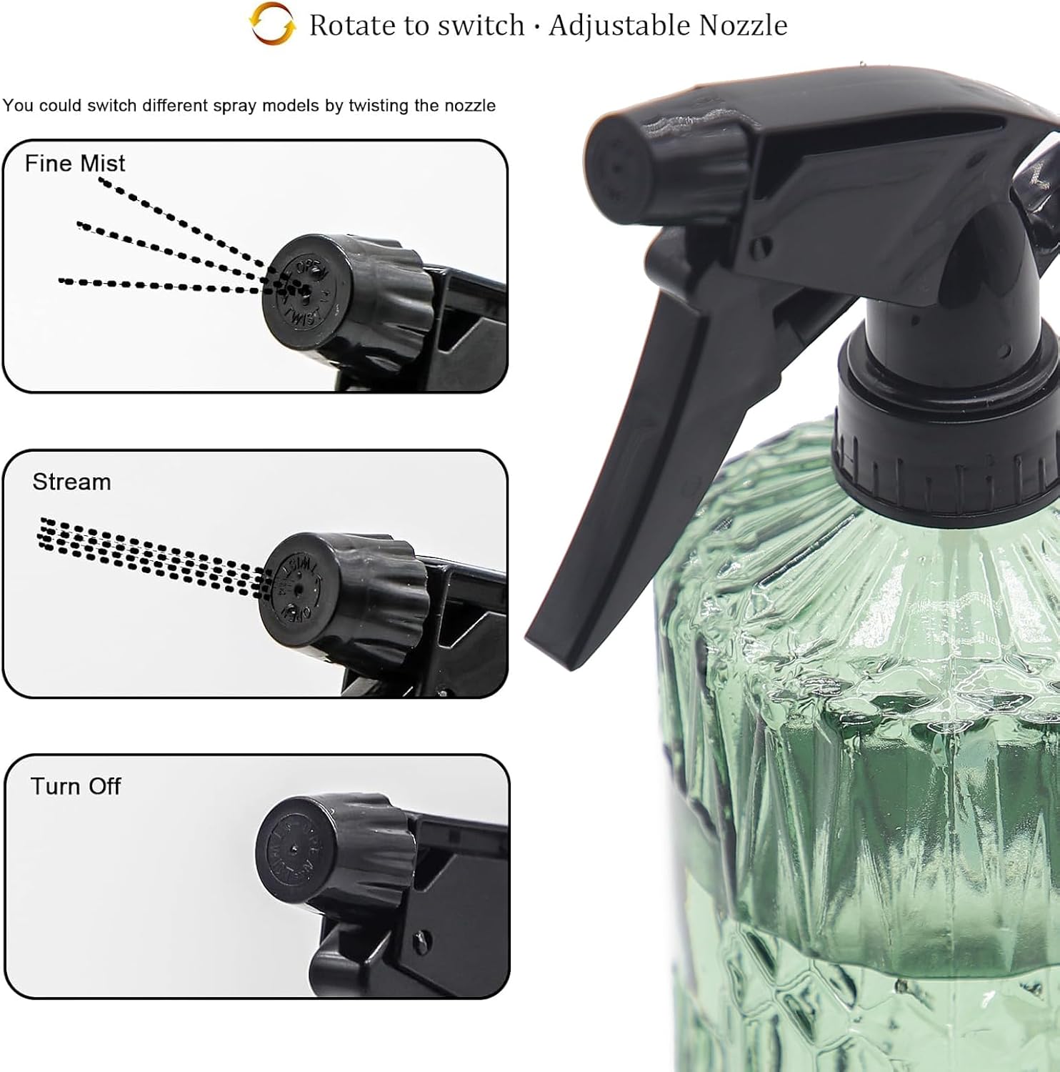 ขวดสเปรย์แก้วแบบพกพา Fine Mist - Misting Bottle Fine บทวิจารณ์และราคา
