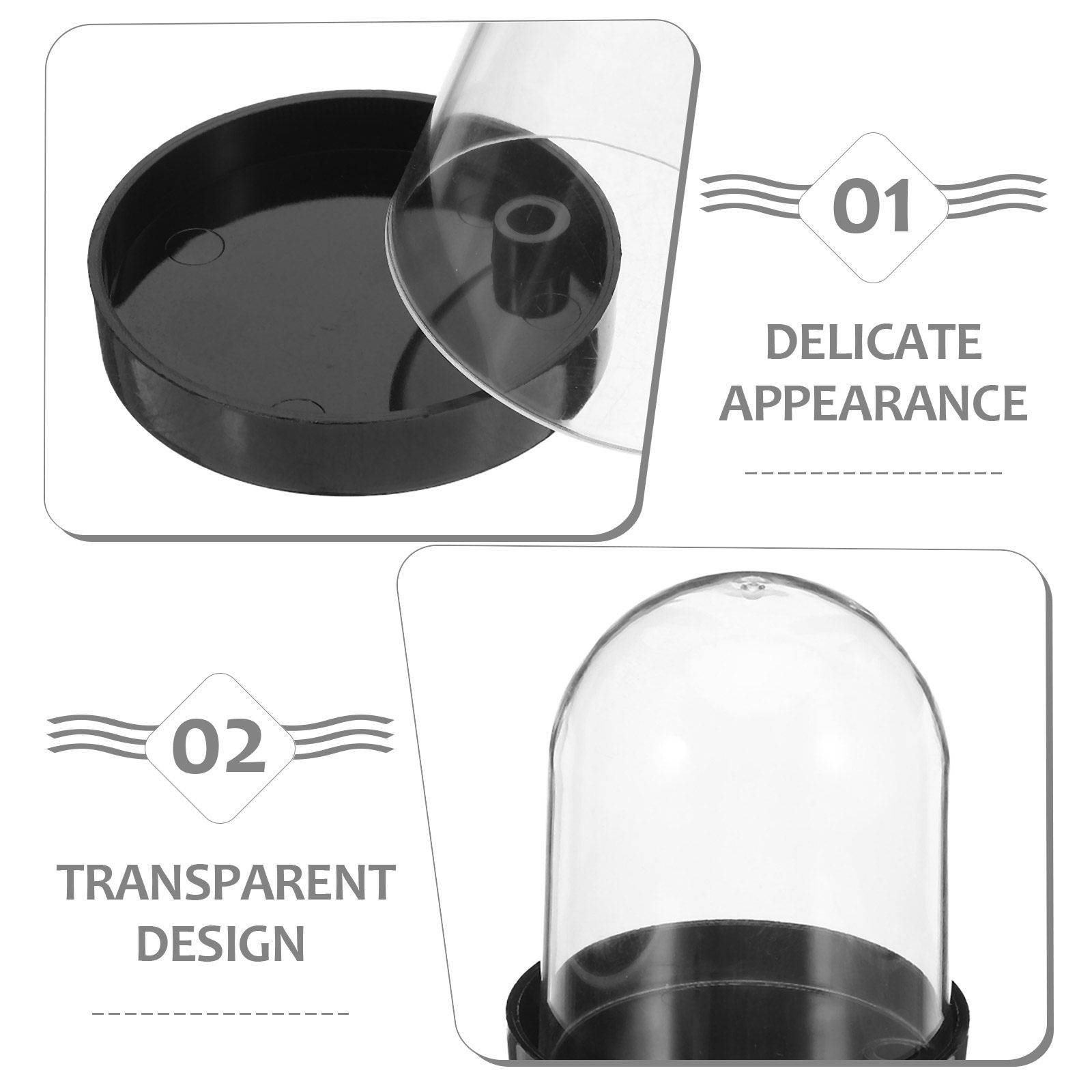 โดมครอบต้นไม้ขนาดเล็กแบบใส 4 ช - Plastic Dome Clear บทวิจารณ์และราคา