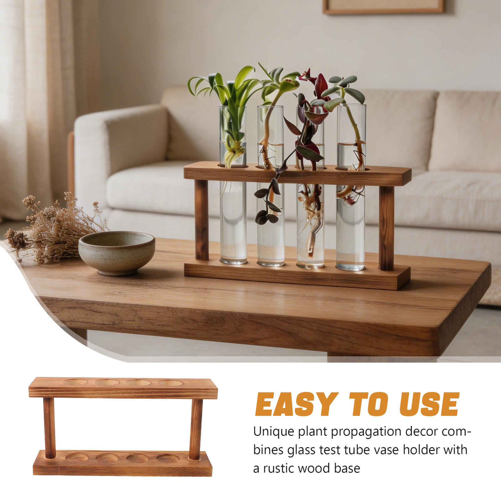 แท่นเพาะพันธุ์ไม้พร้อมที่วางแจ - Propagation Station Vase บทวิจารณ์และราคา